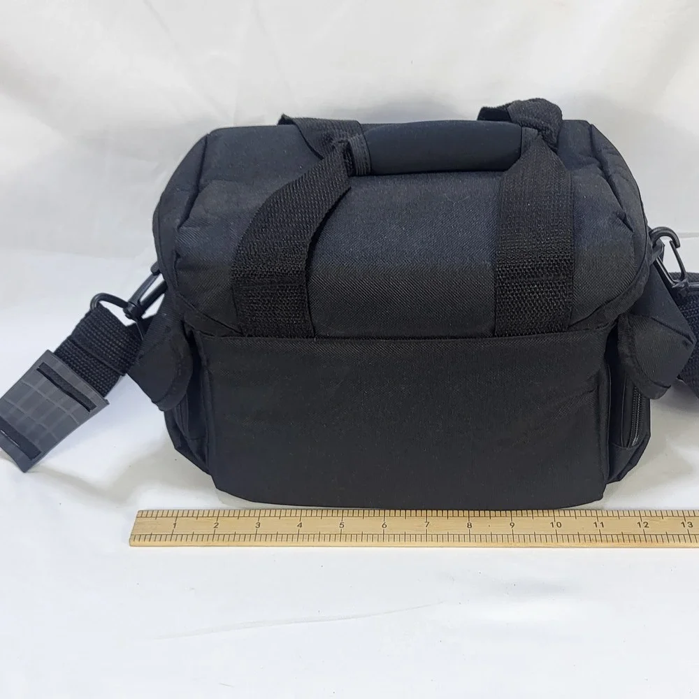 Vivitar Camera Shoulder Bag Black Padded Gear Case with Adjustable Dividers